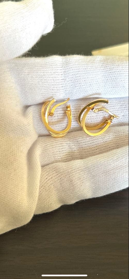 イタリア製K18YG/SV ピアス