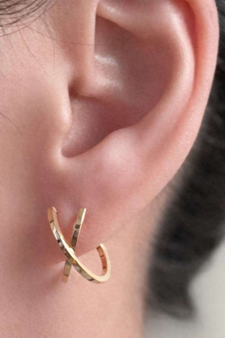 イタリア製K18YG/SV ピアス