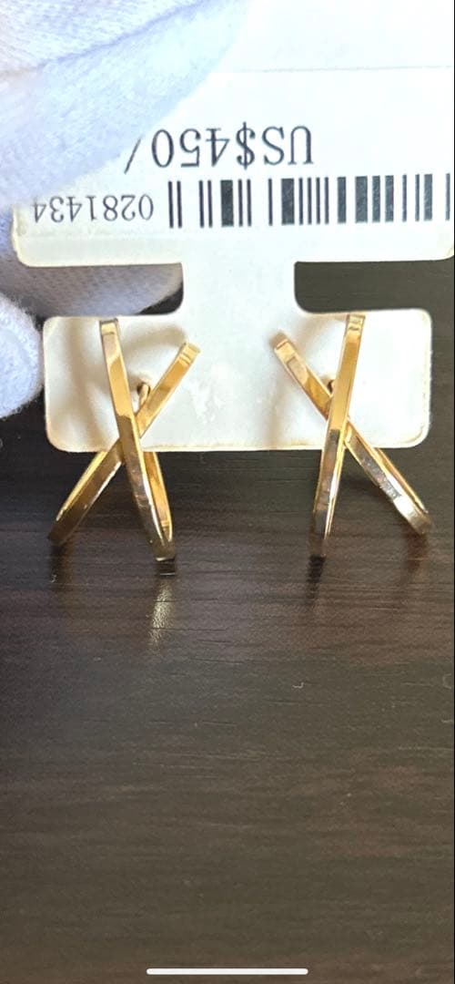 イタリア製K18YG/SV ピアス