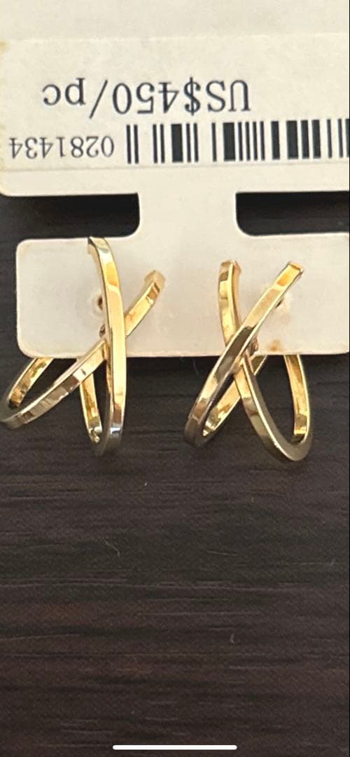 イタリア製K18YG/SV ピアス