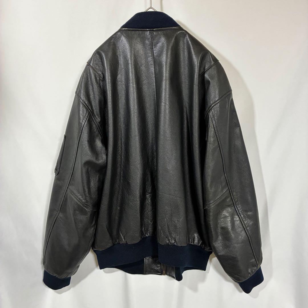 BUGLE BOY ビューグルボーイ USA MA-1タイプ レザー 牛革 本革