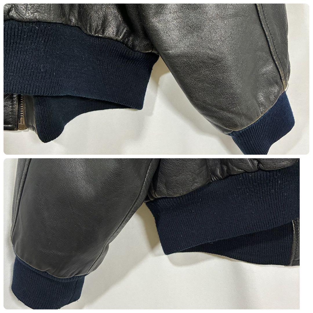 BUGLE BOY ビューグルボーイ USA MA-1タイプ レザー 牛革 本革