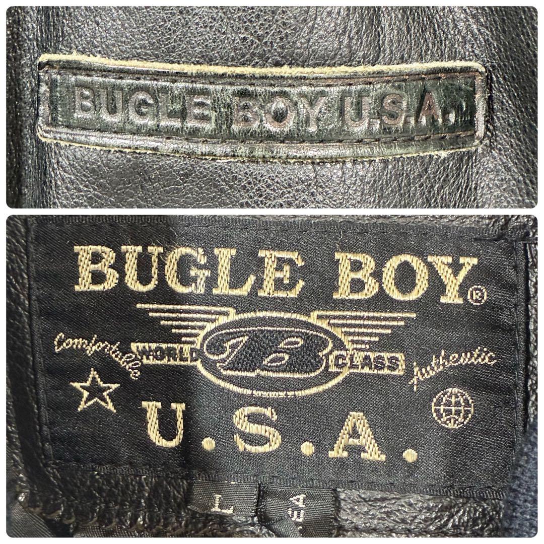 BUGLE BOY ビューグルボーイ USA MA-1タイプ レザー 牛革 本革