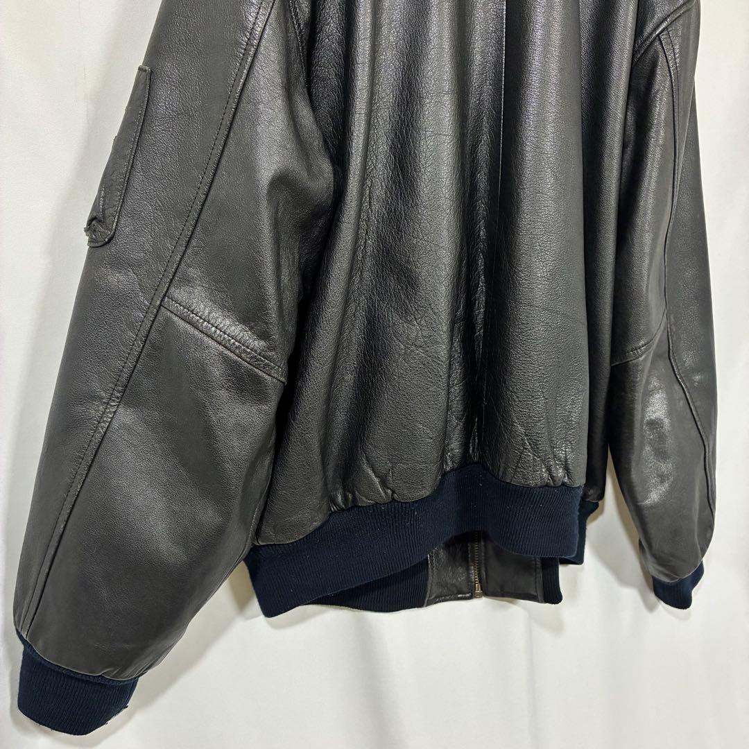 BUGLE BOY ビューグルボーイ USA MA-1タイプ レザー 牛革 本革