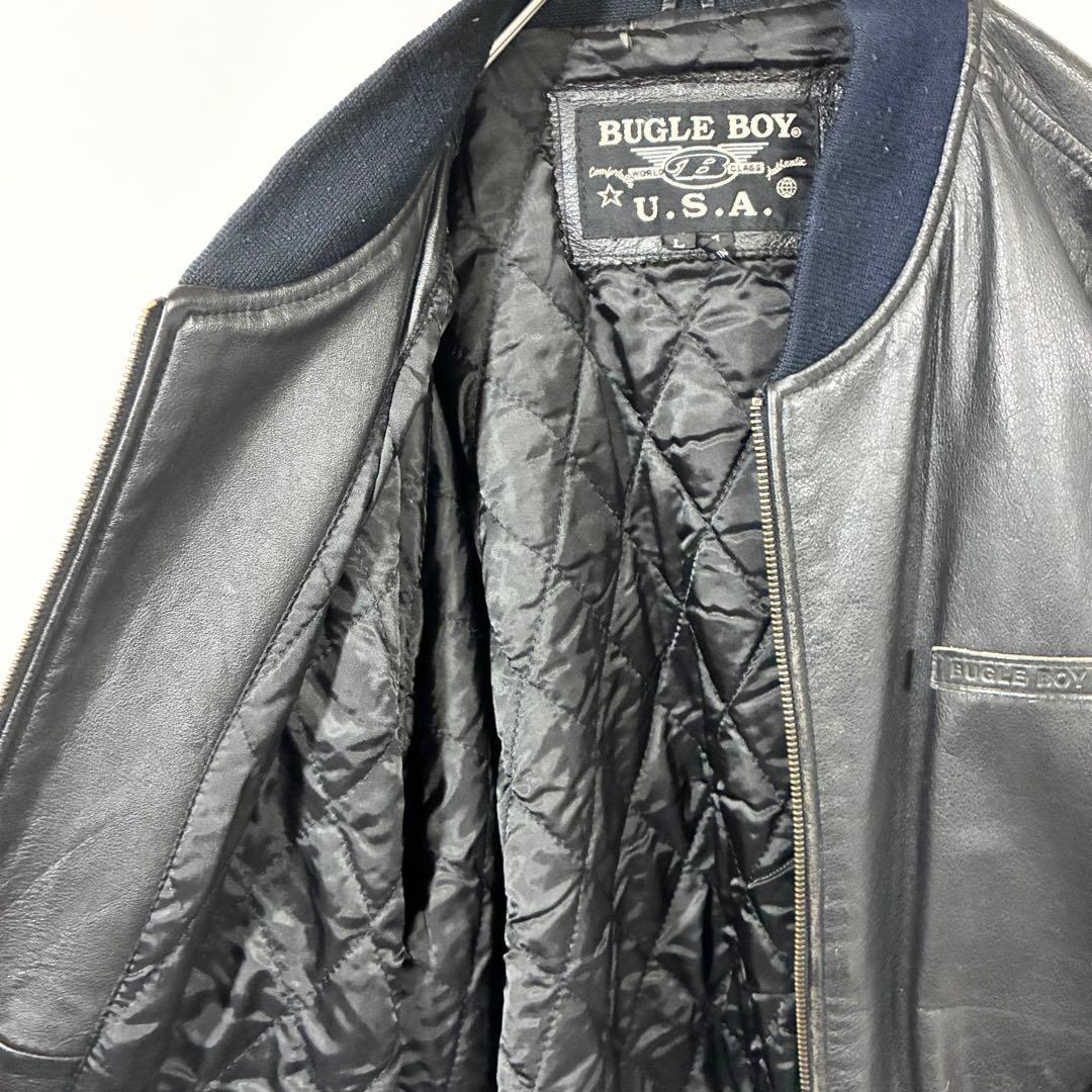 BUGLE BOY ビューグルボーイ USA MA-1タイプ レザー 牛革 本革