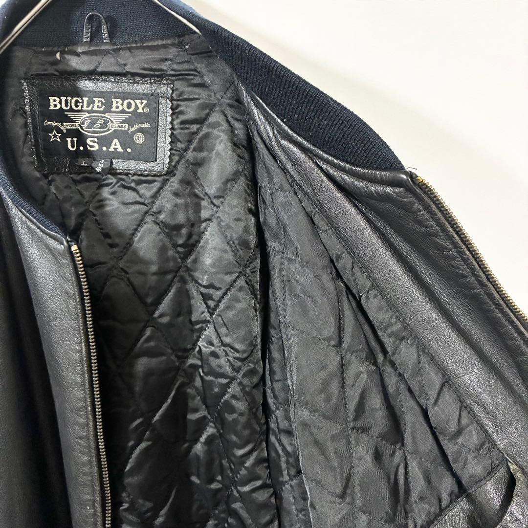 BUGLE BOY ビューグルボーイ USA MA-1タイプ レザー 牛革 本革