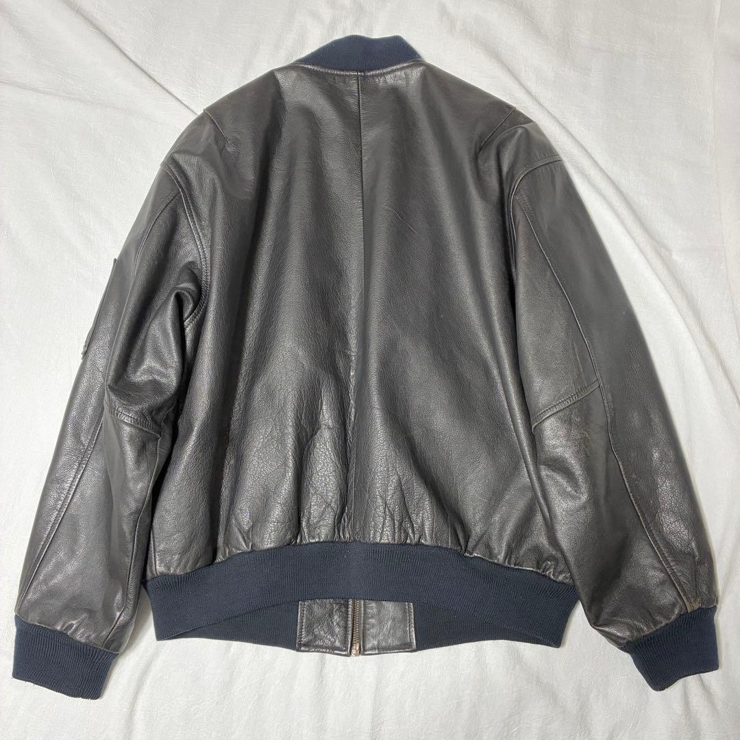 BUGLE BOY ビューグルボーイ USA MA-1タイプ レザー 牛革 本革