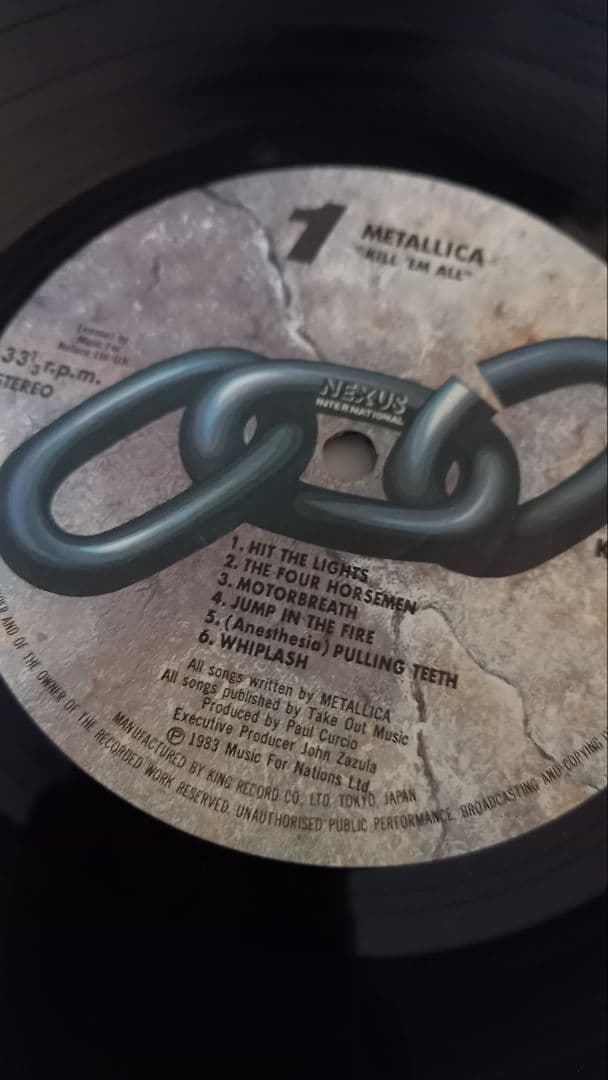 送料込 llica メタリカ キルエムオール 日本1984 血染めの鉄槌