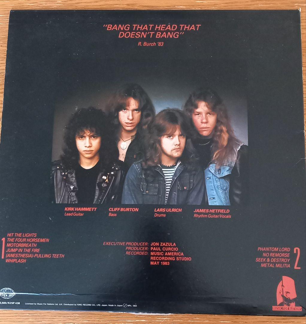 送料込 llica メタリカ キルエムオール 日本1984 血染めの鉄槌