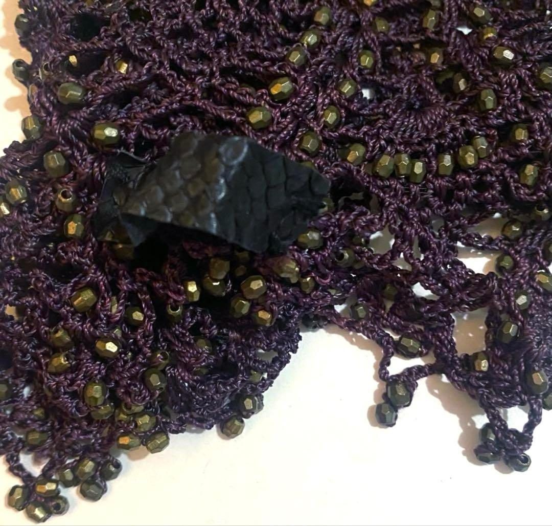 帽子 if six was nine LACE CAP with gold beads