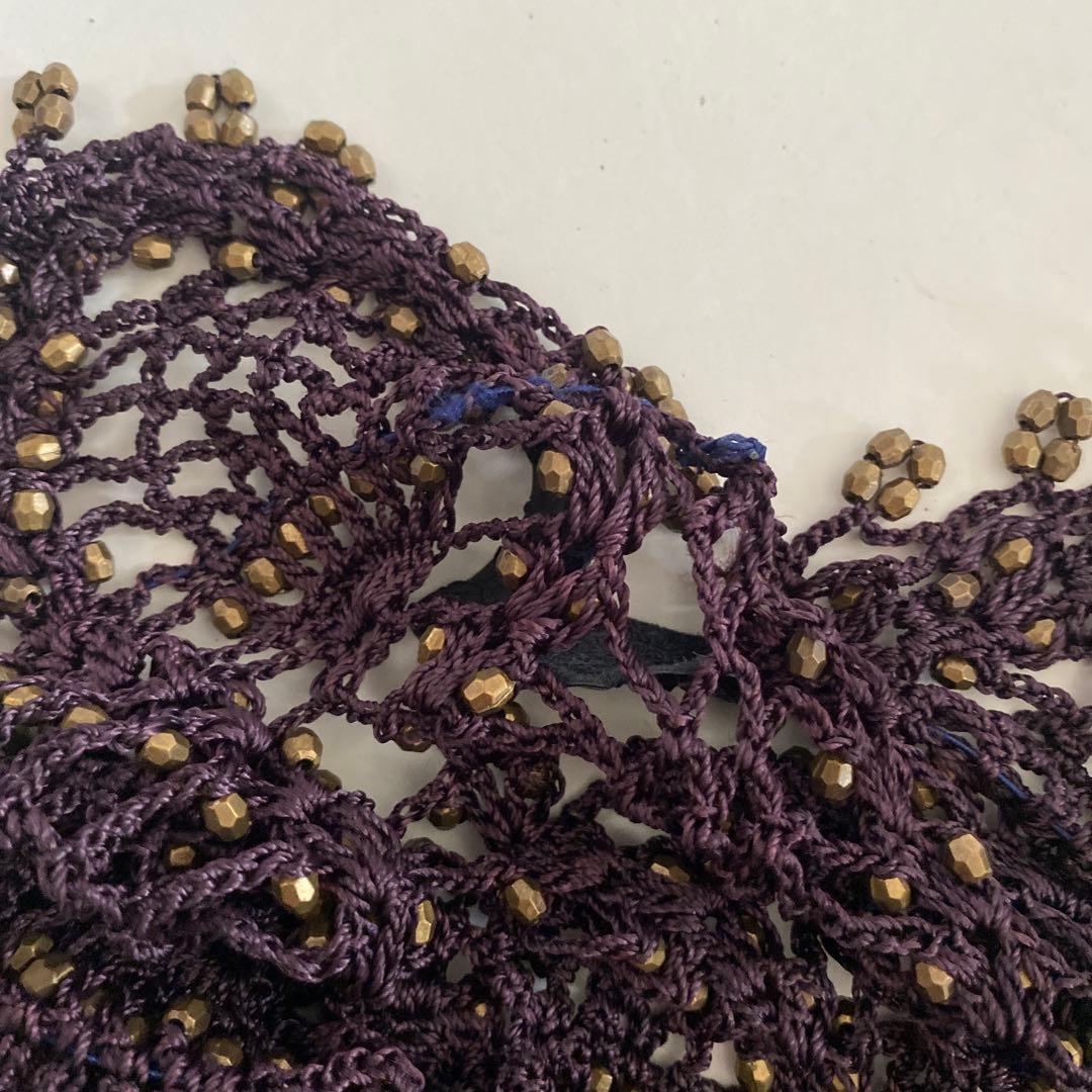 帽子 if six was nine LACE CAP with gold beads