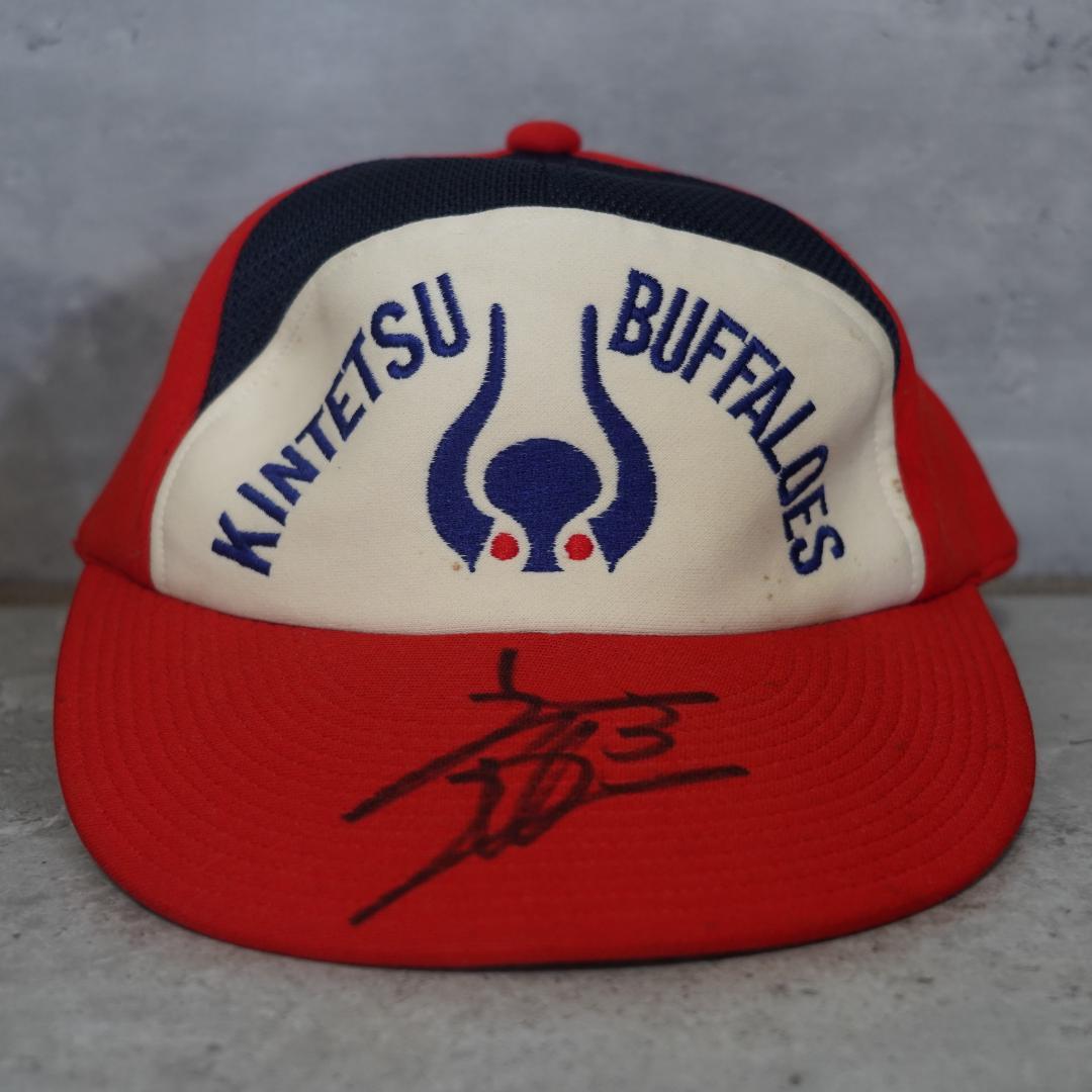 近鉄バファローズ　吉岡 雄二　実使用/支給品　キャップ　帽子