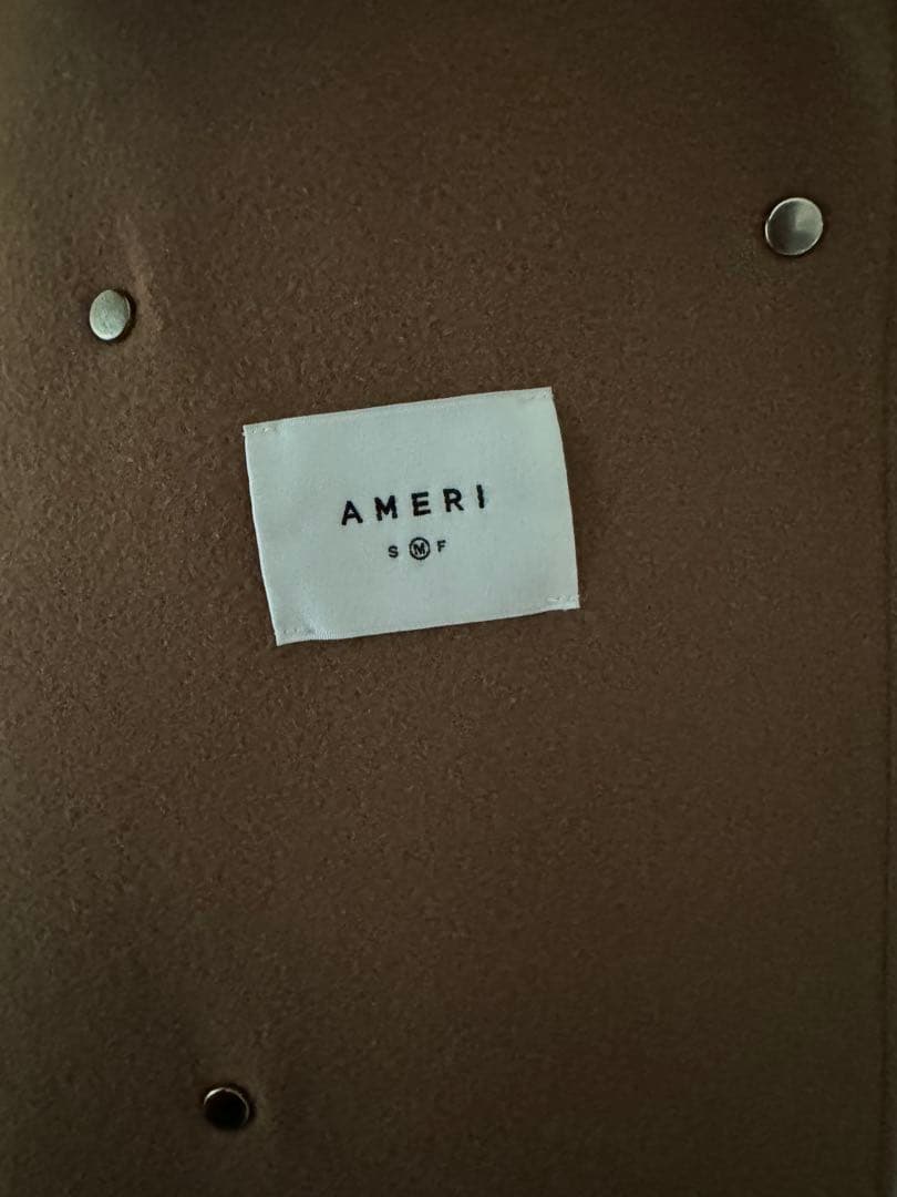 ameri vintage BELT FLARE LONG COAT キャメル