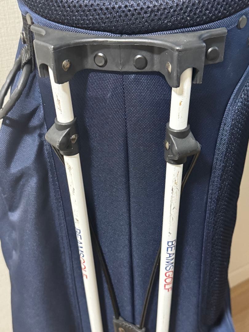 BEAMS GOLF スタンド付きゴルフバッグ ネイビー