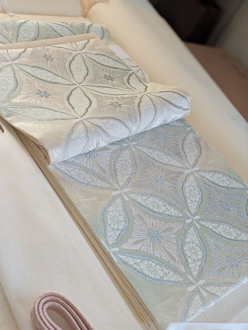 正絹西陣織丸勇七宝高絹袋帯