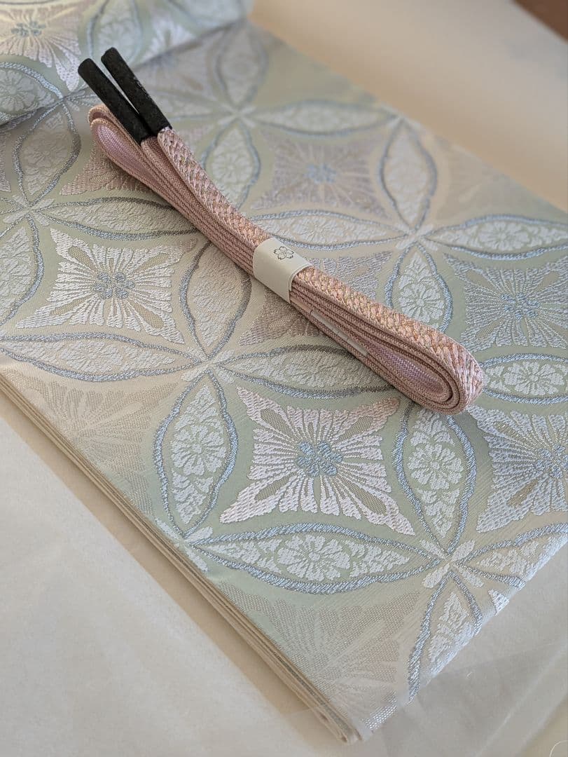 正絹西陣織丸勇七宝高絹袋帯