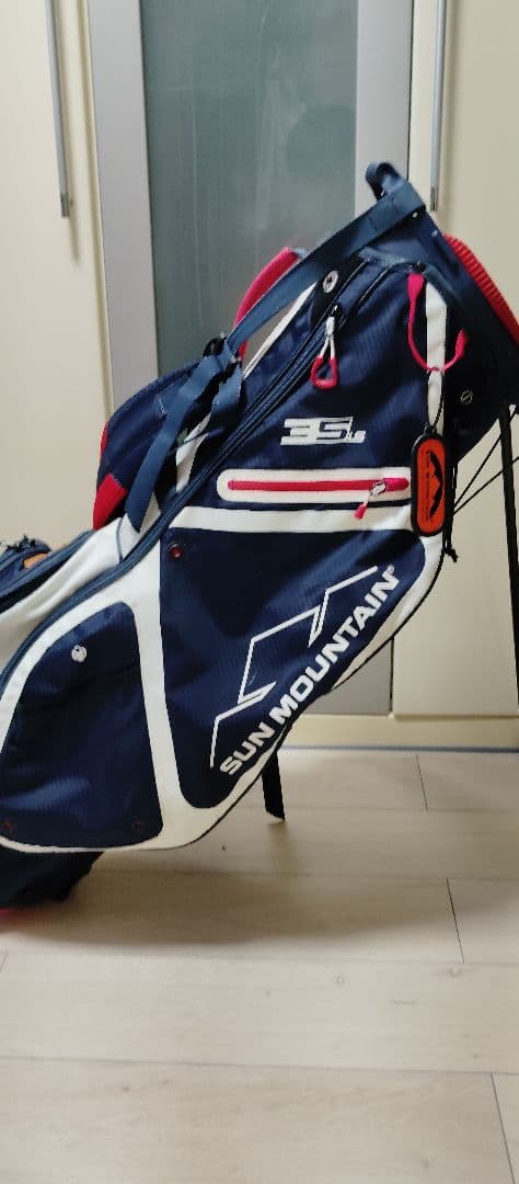 SUN MOUNTAIN スタンドバッグ ネイビー/レッド/ホワイト