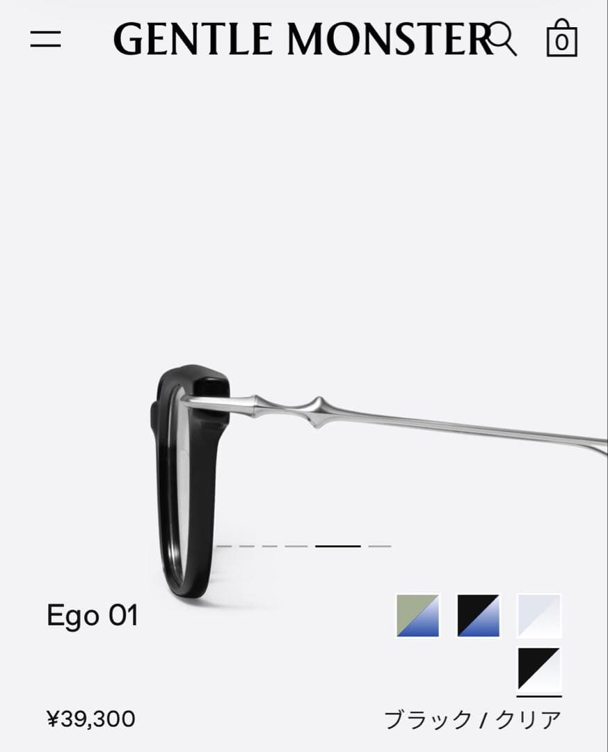 『正規品・新品未使用』GENTLE MONSTER Ego 01