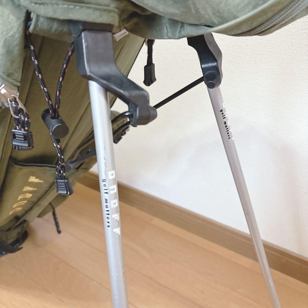 K350 onoff オノフ スタンドキャディバッグ オリーブグリーン