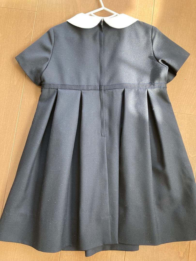 お値下げ♡familiar♡現行品ワンピース♡100♡ネイビー♡