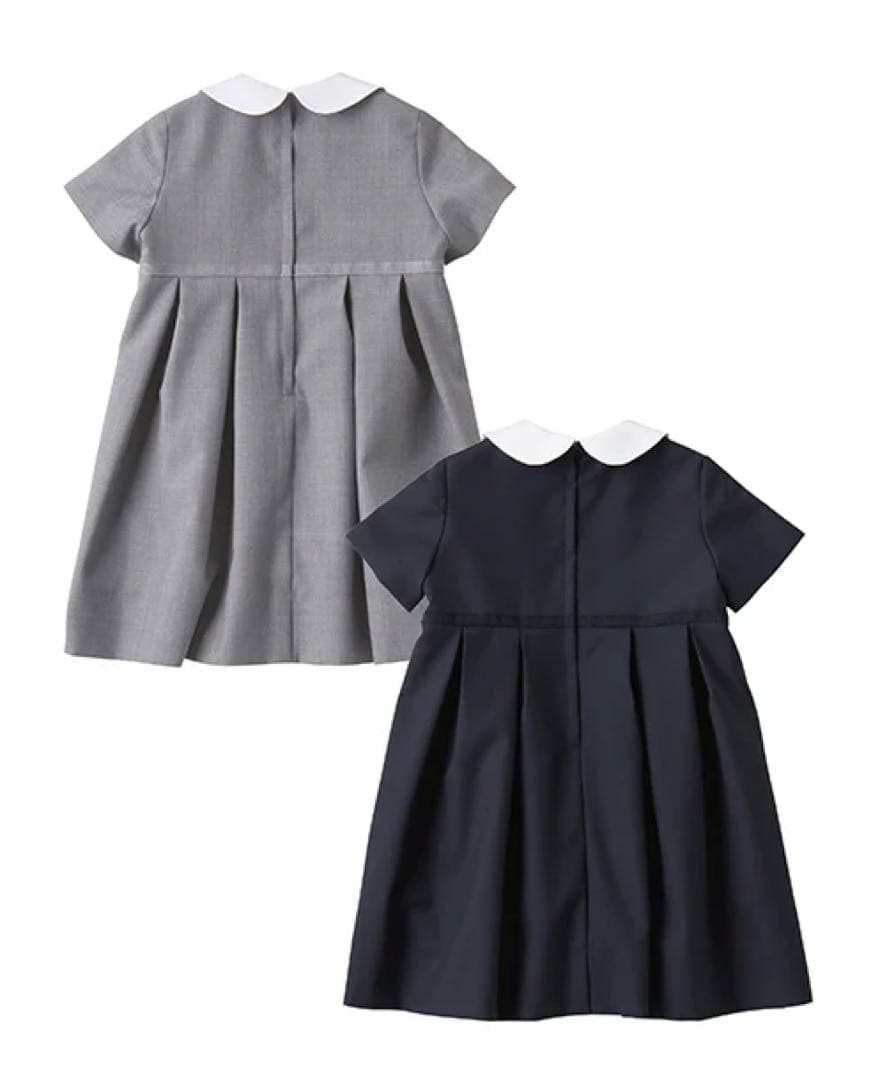 お値下げ♡familiar♡現行品ワンピース♡100♡ネイビー♡