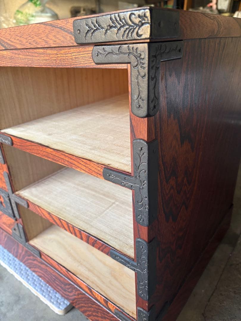 岩谷堂箪笥 伝統工芸 和箪笥 欅調 重厚金具 時代箪笥