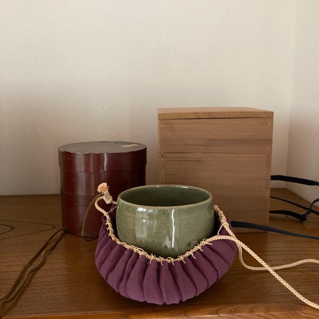 抹茶用　筒茶碗