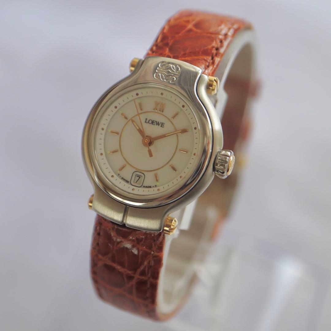 LOEWE アナグラム シルバー ヴィンテージ レディース腕時計 1416