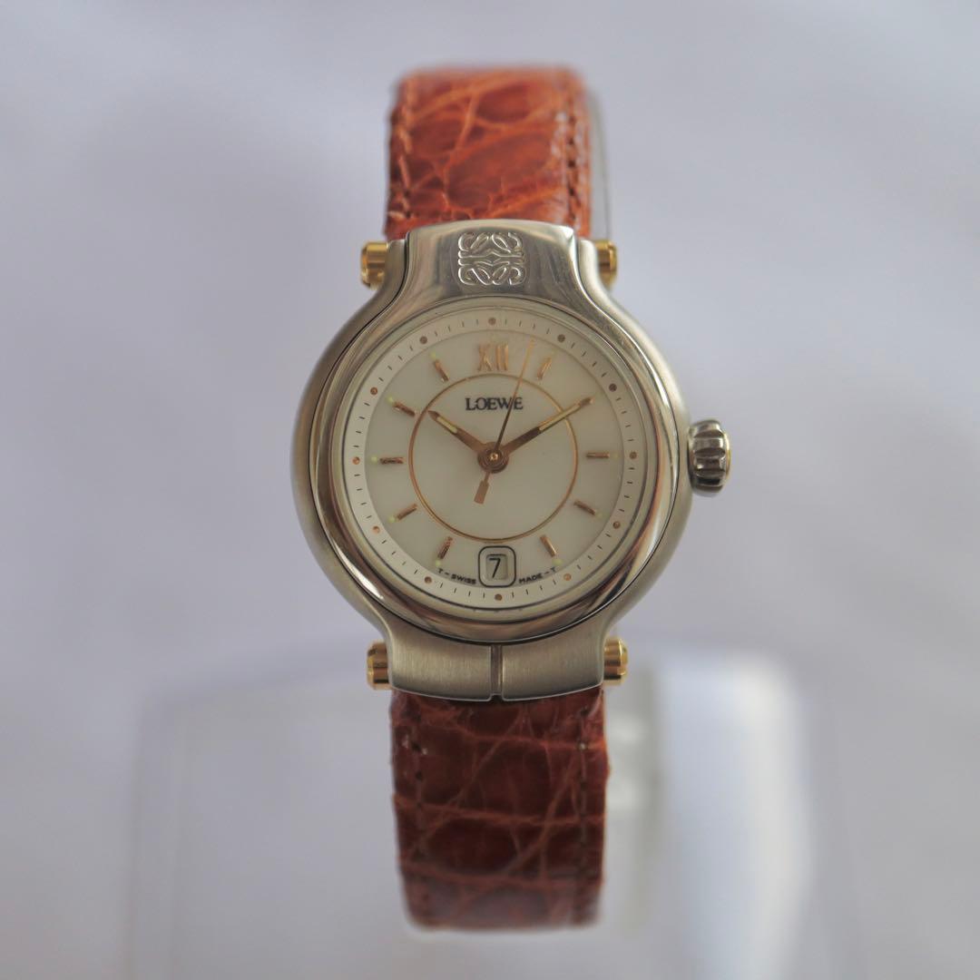 LOEWE アナグラム シルバー ヴィンテージ レディース腕時計 1416