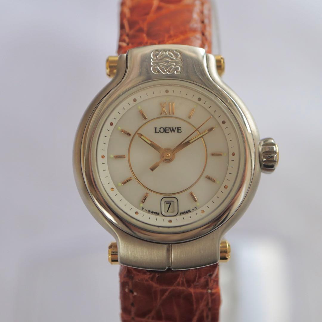 LOEWE アナグラム シルバー ヴィンテージ レディース腕時計 1416