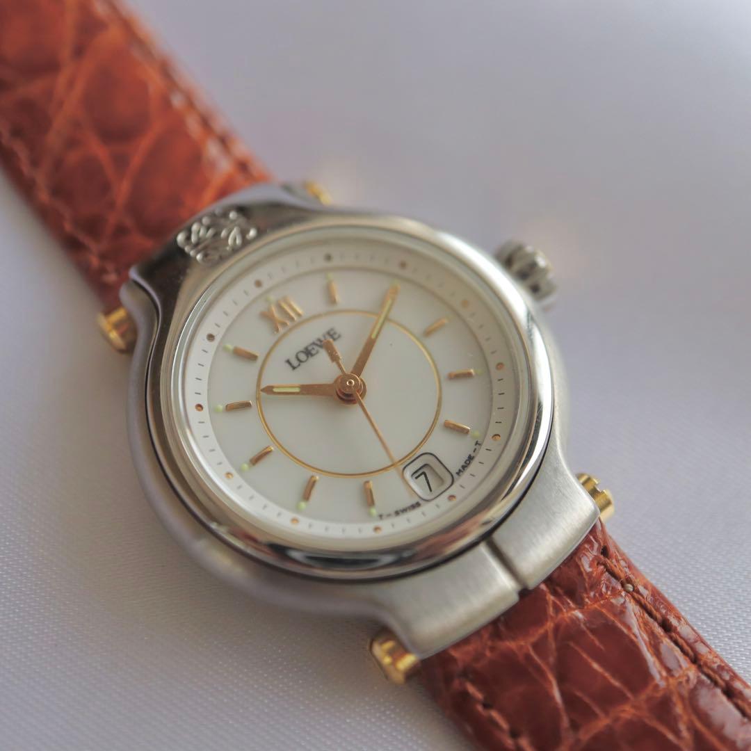LOEWE アナグラム シルバー ヴィンテージ レディース腕時計 1416