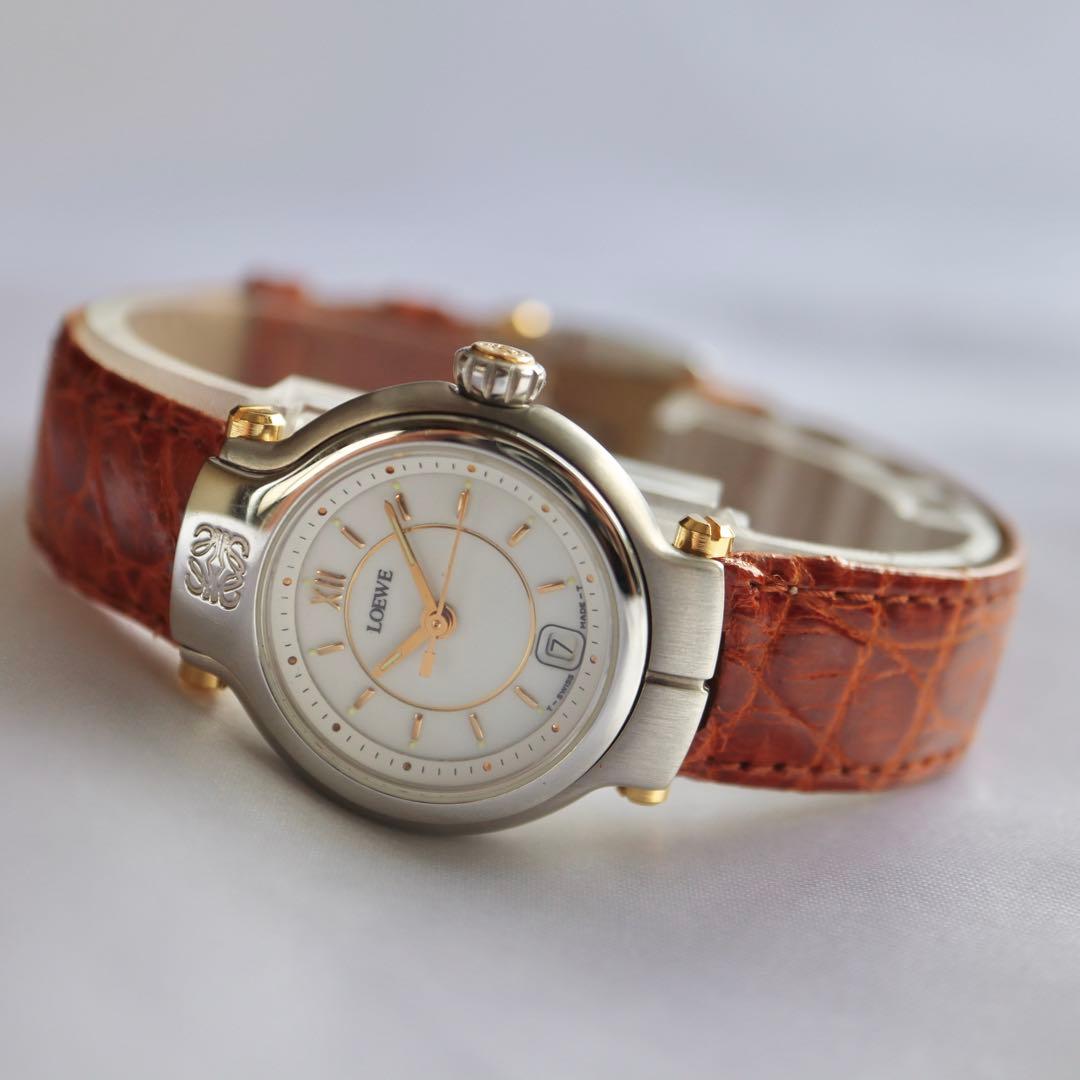LOEWE アナグラム シルバー ヴィンテージ レディース腕時計 1416