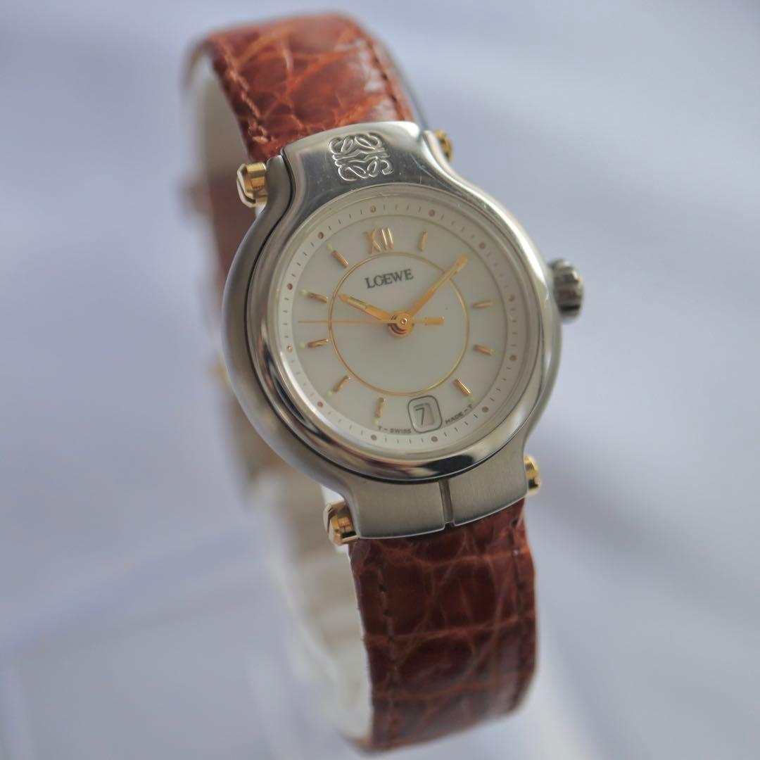 LOEWE アナグラム シルバー ヴィンテージ レディース腕時計 1416