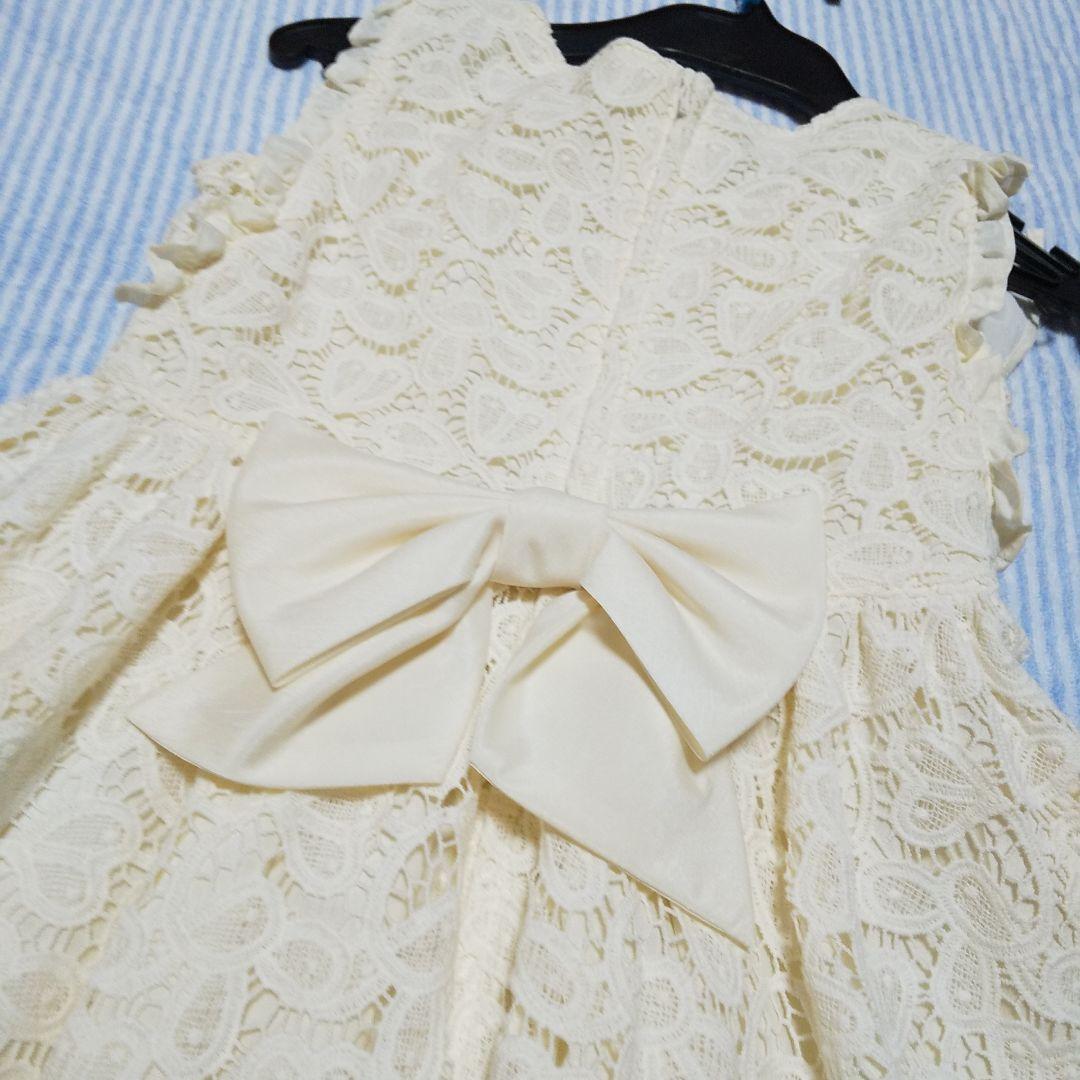 メゾピアノ総レースワンピース130新品タグ付き