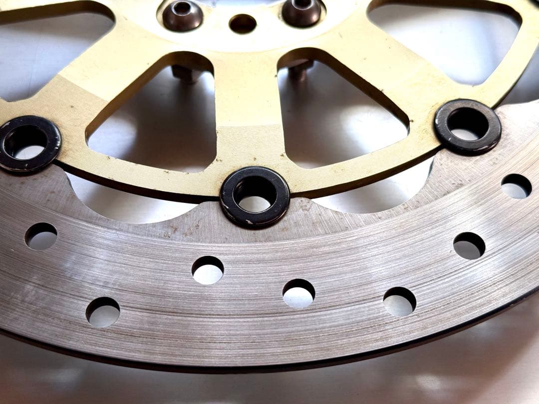 サンスター製 SR400用 社外フロントディスクローター 320mm 6穴 美品