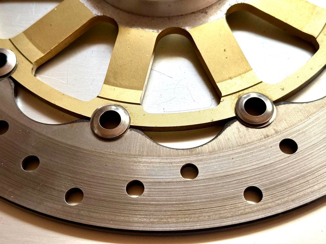 サンスター製 SR400用 社外フロントディスクローター 320mm 6穴 美品