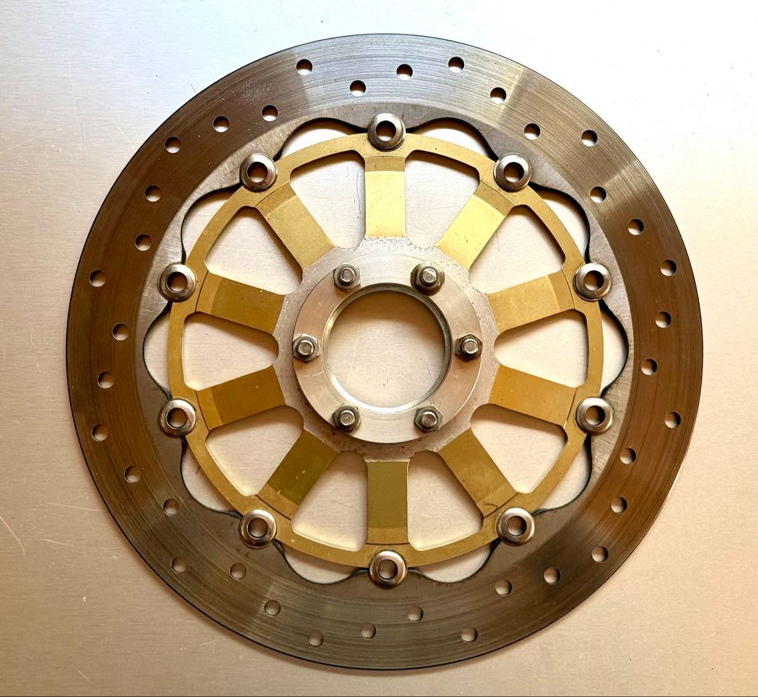 サンスター製 SR400用 社外フロントディスクローター 320mm 6穴 美品