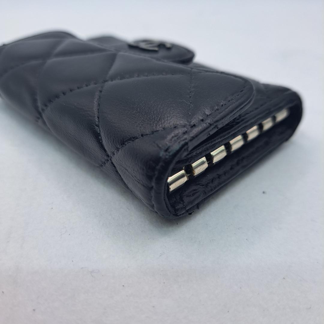 プロフ確認❤️おまとめ割　CHANEL　キーケース　マトラッセ　ブラック