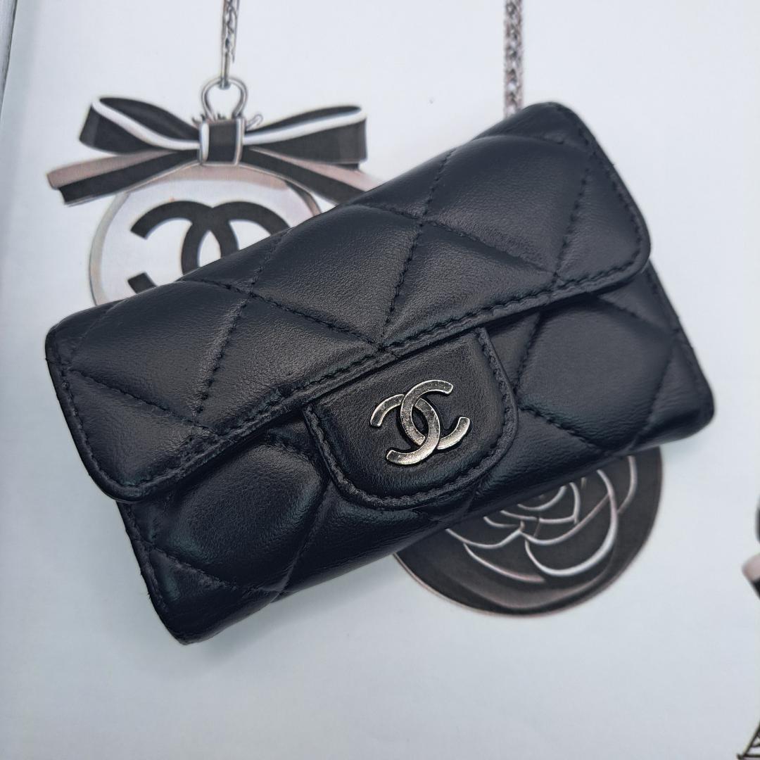 プロフ確認❤️おまとめ割　CHANEL　キーケース　マトラッセ　ブラック