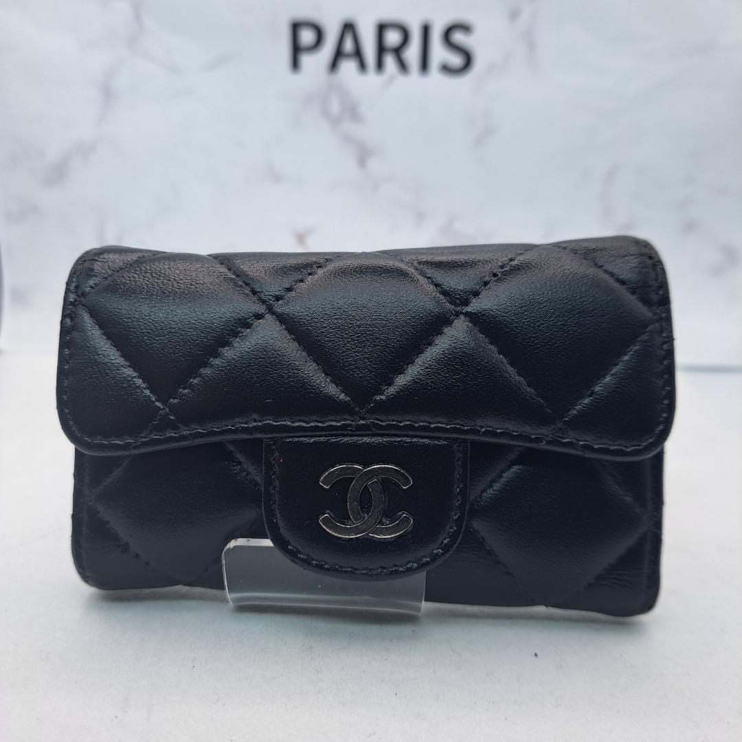 プロフ確認❤️おまとめ割　CHANEL　キーケース　マトラッセ　ブラック
