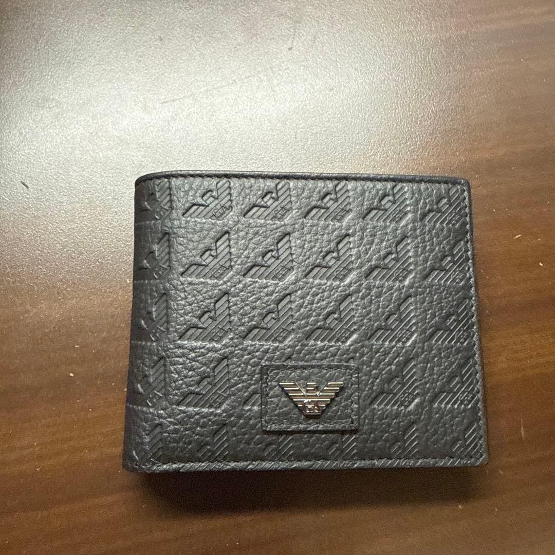 エンポリオアルマーニ 二つ折り財布 ブラック