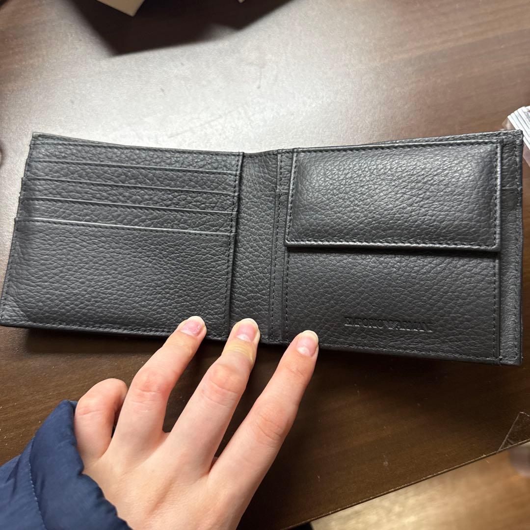 エンポリオアルマーニ 二つ折り財布 ブラック