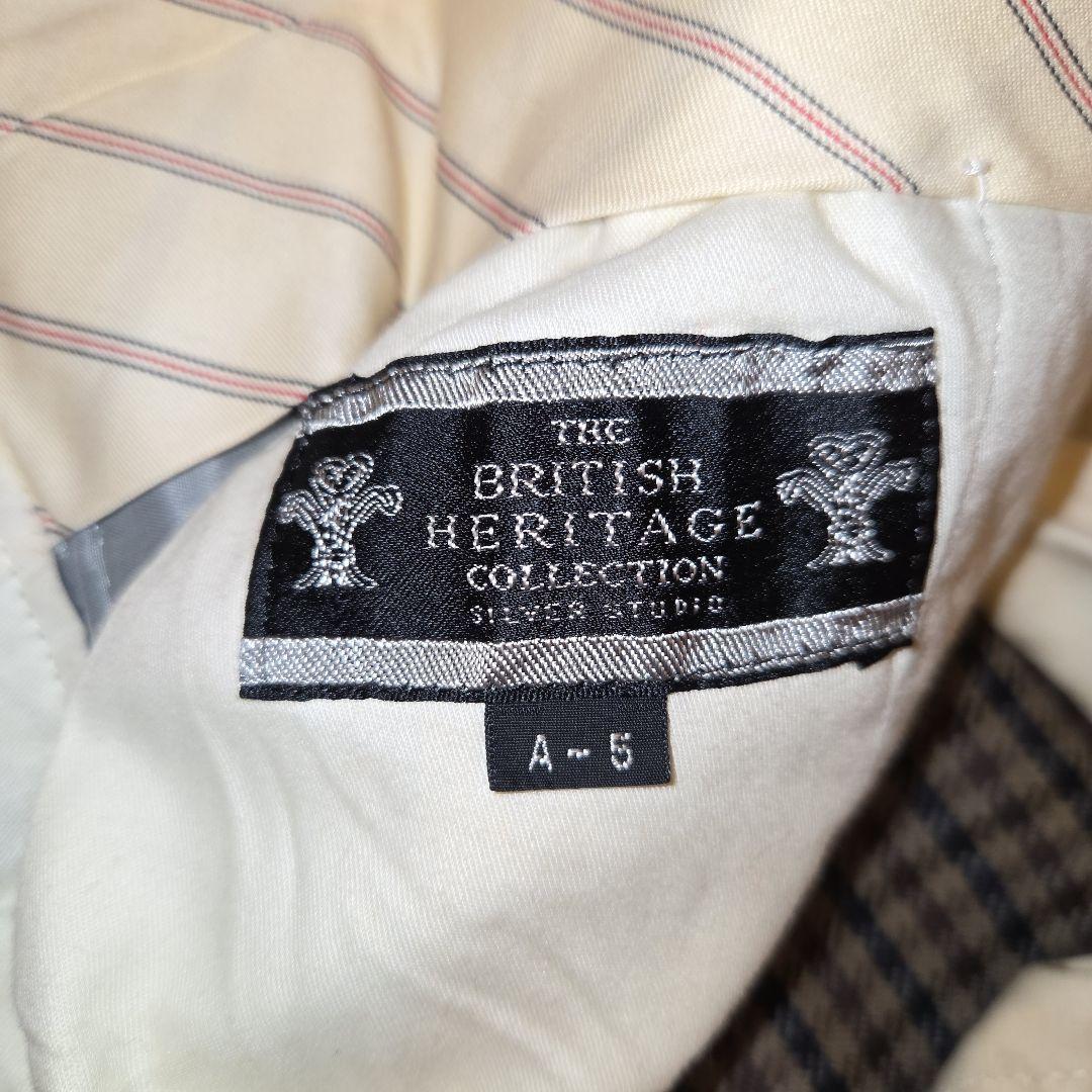 レナウン THE BRITISH HERITAGE A5スーツ 千鳥格子チェック