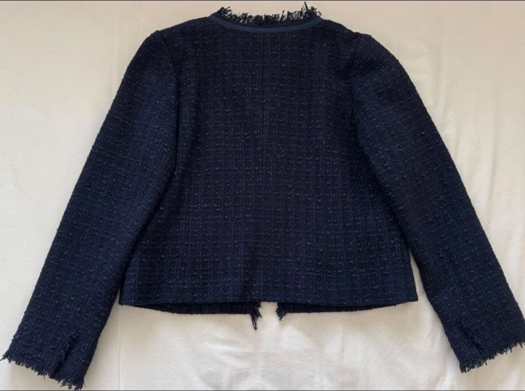 BLUE LABEL ネイビー ノーカラージャケット サイズ36