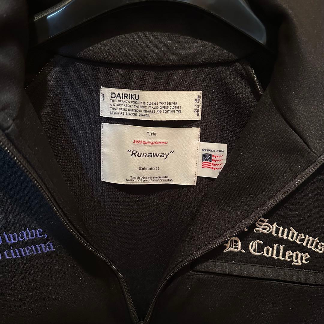 DAIRIKU Film Students Track Jacket 最終値下げ