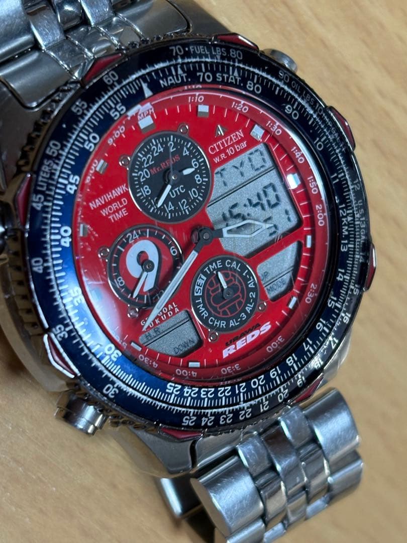 浦和レッズ福田正博選手引退記念　シチズン　ナビホーク