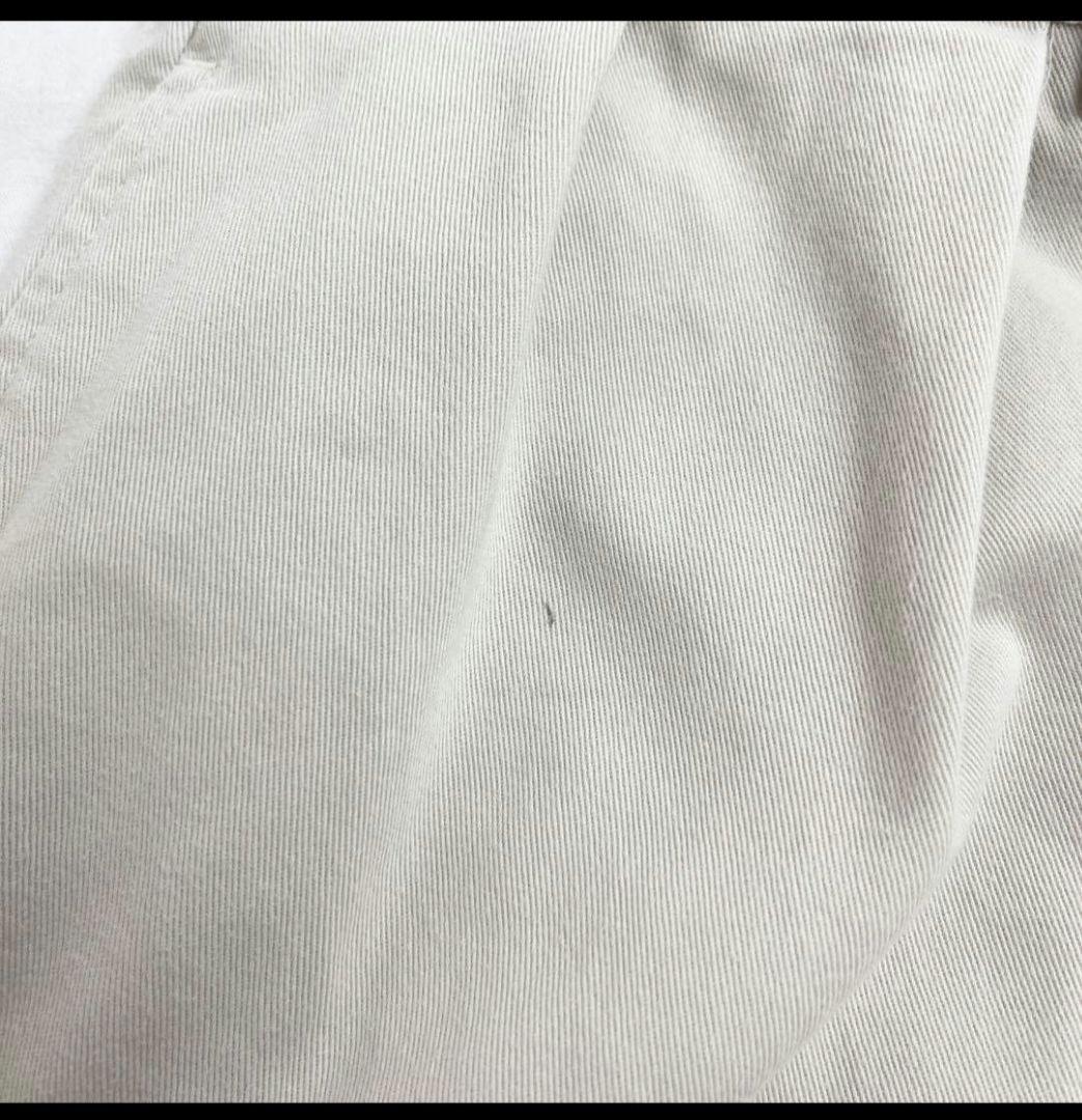 W34L32 90sポロバイラルフローレン ツータックチノパン オフ白 ポロチノ