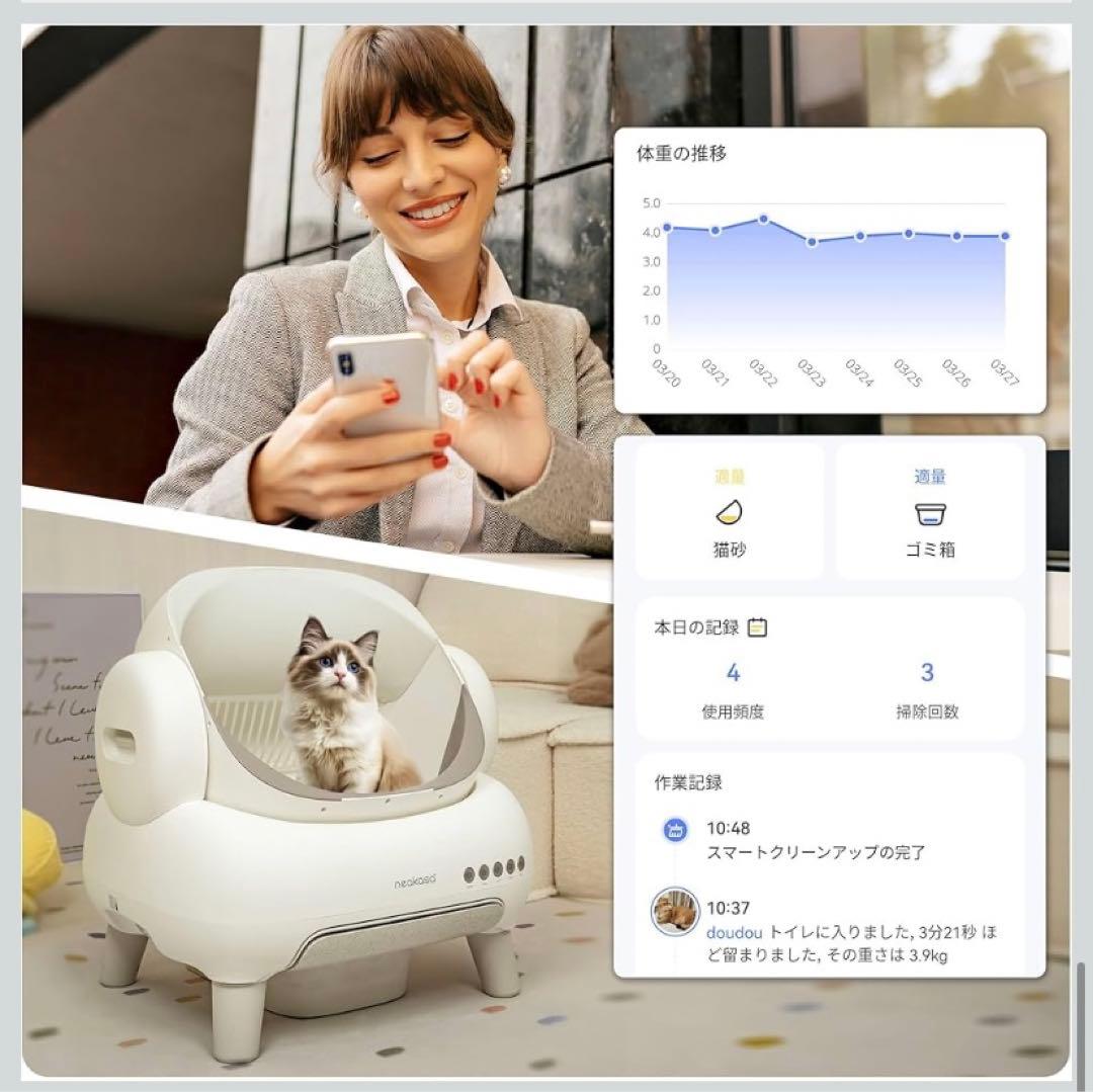 Neakasa 全自動猫トイレ　猫用　全自動　トイレ　消臭