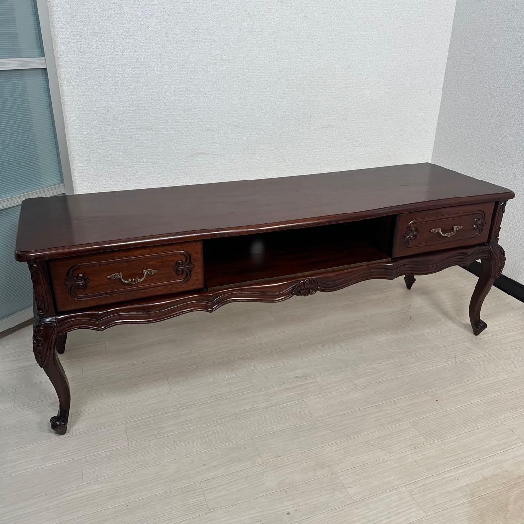 アンティーク調 テレビボード テレビ台リビングボード マボガニー材 i1※