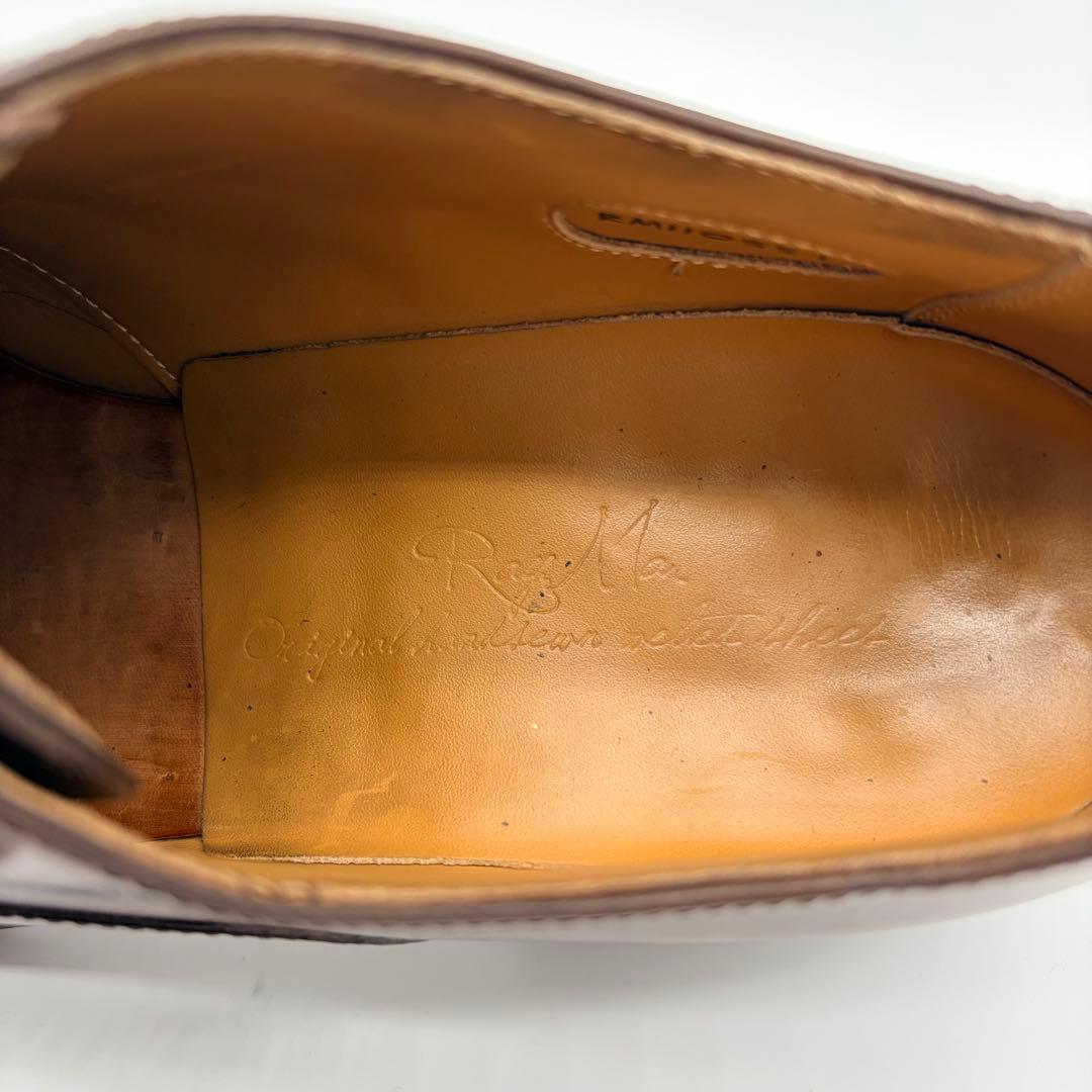 【美品】RAYMAR ストレートチップ 25cm ブラウン 内羽根 革靴